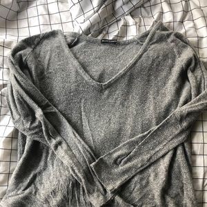 brandy melville oversized gray sweater